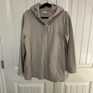Gray Hooded JJill Jacket